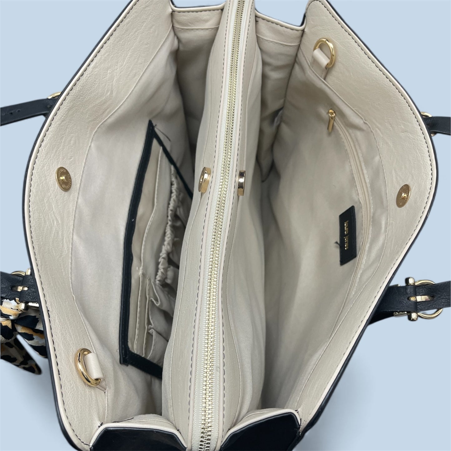 Laura Jones Structured Black Tote Bag | Work Bag | Multi-Compartment Handbag