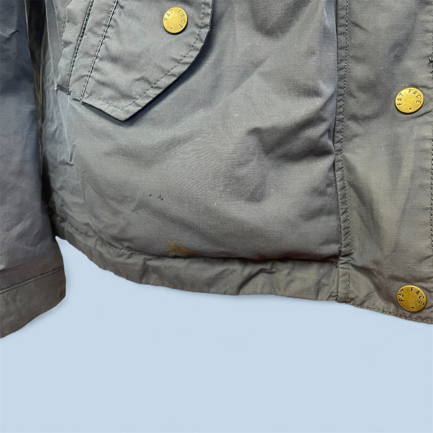 Fat Face Hooded Jacket – Navy with Pink Lining (Women’s)