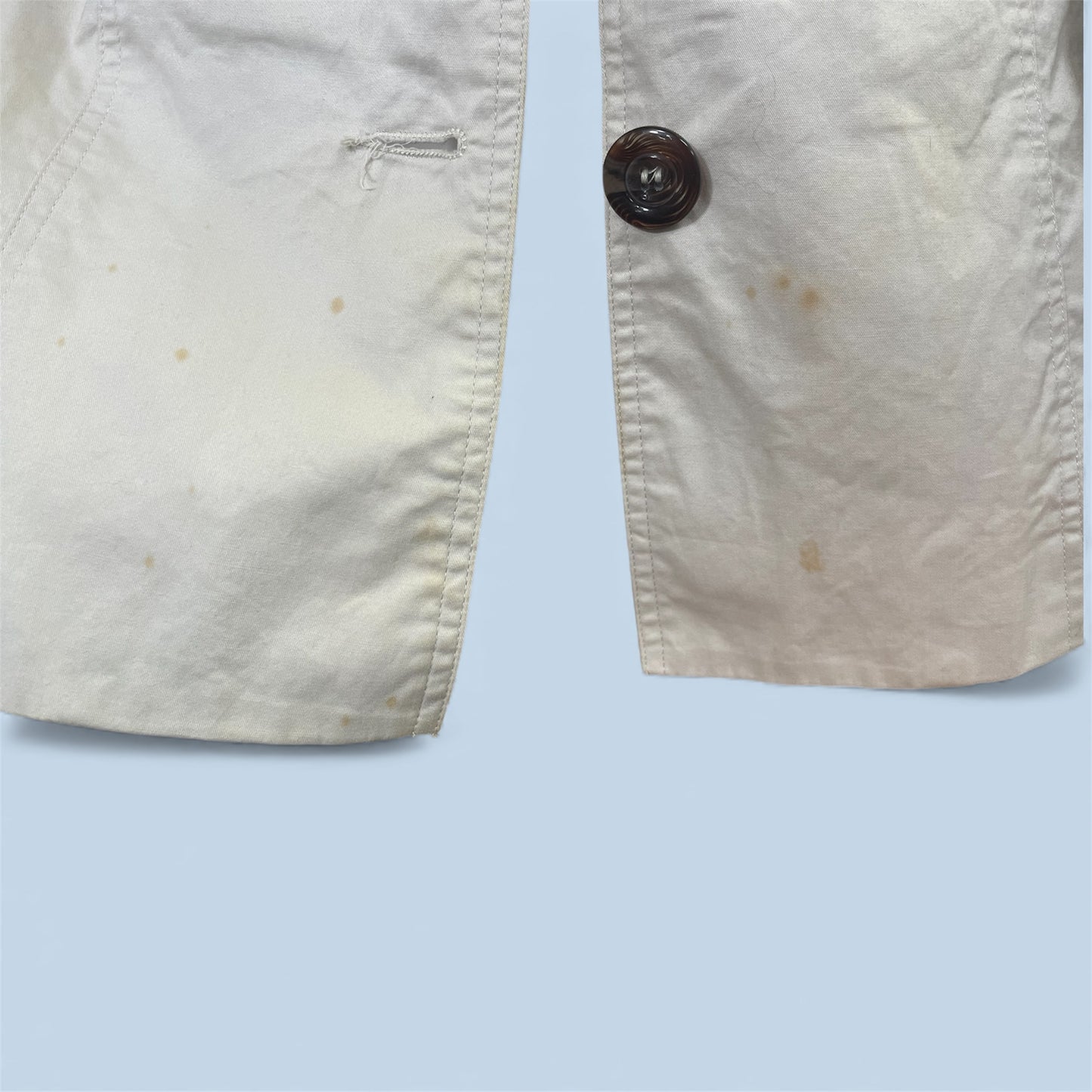 Valleysgirl Cream Trench-Style Coat (Size 6)