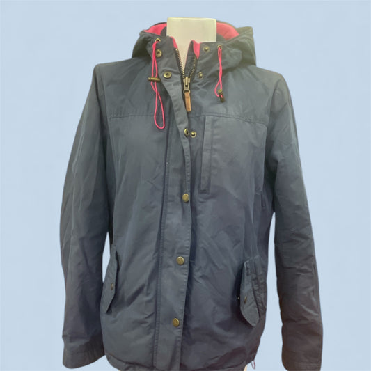 Fat Face Hooded Jacket – Navy with Pink Lining (Women’s)