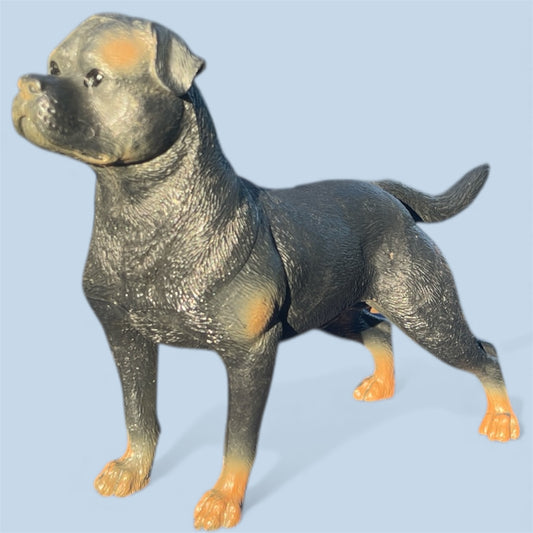 Set of 5 large Realistic Dog Figurines (Mixed Breeds)