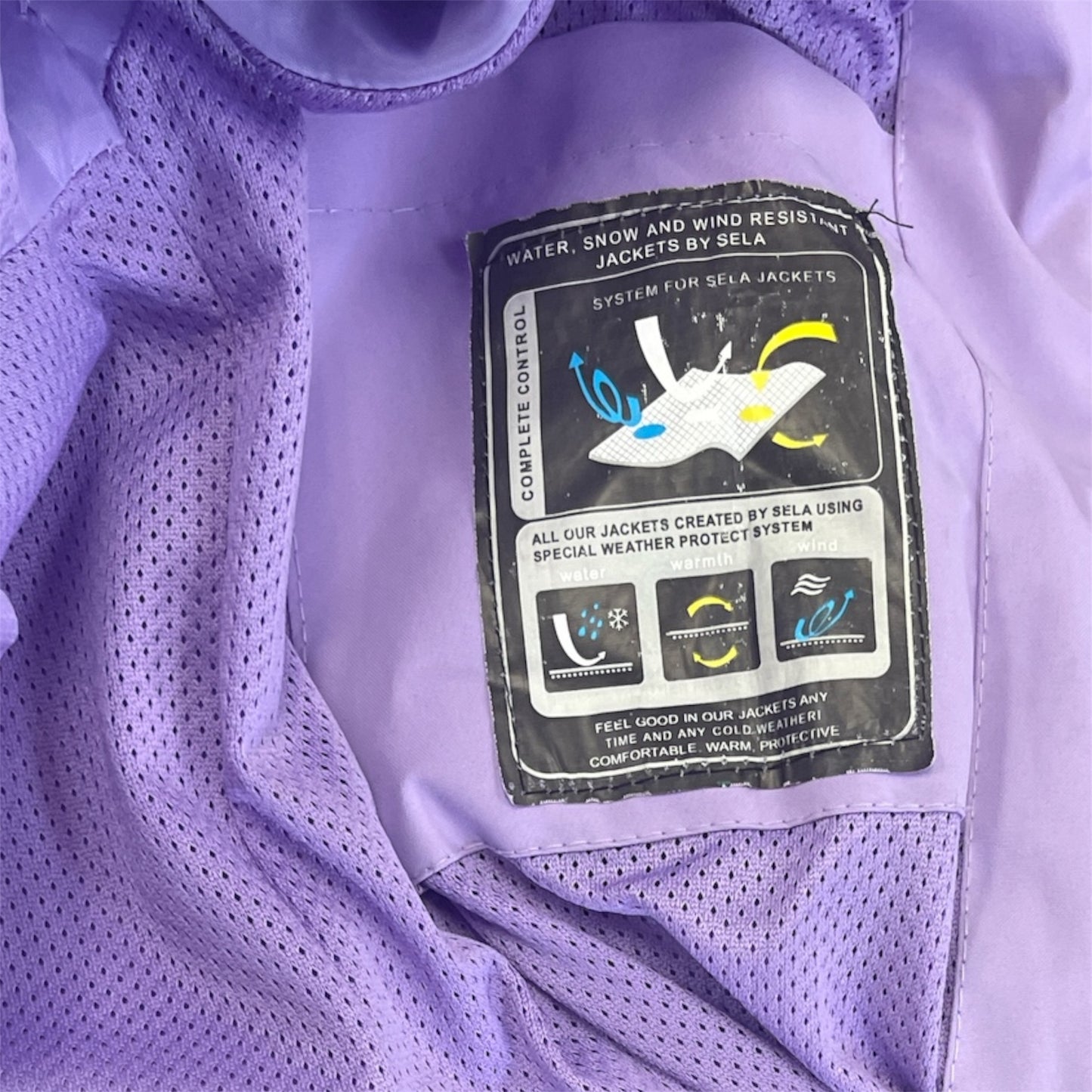 SELA “Explore” Purple Hooded Outdoor Jacket