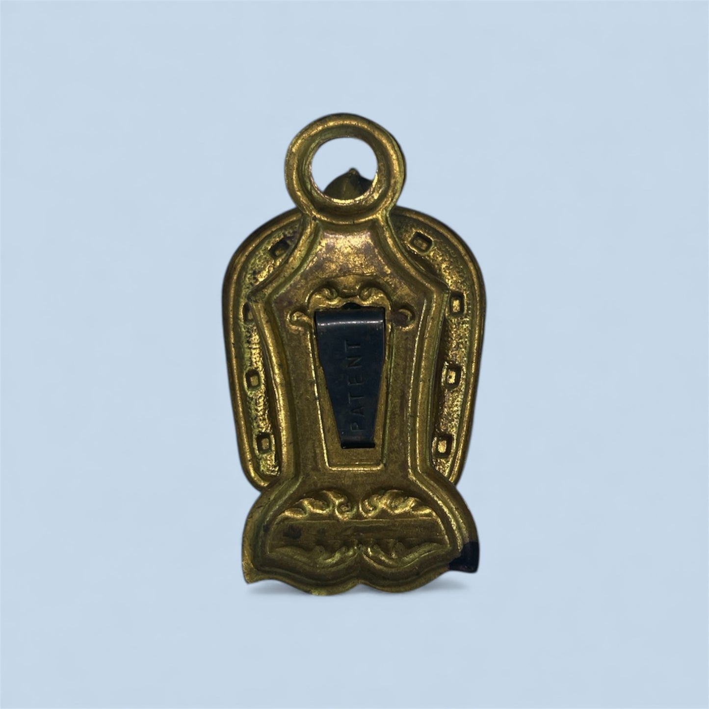 Antique-Style Brass “Good Luck” Clip