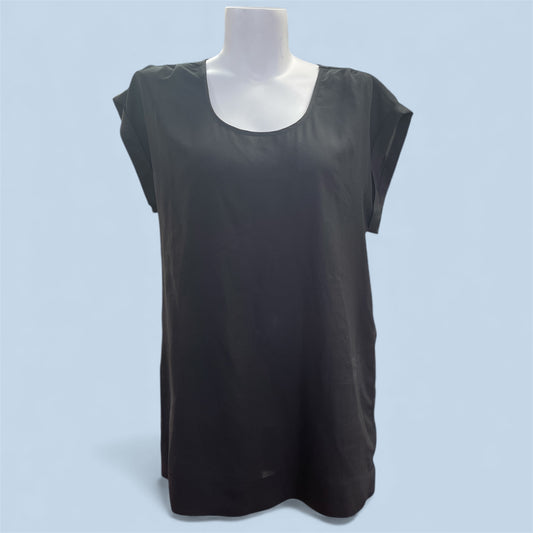 Glassons Black Scoop-Neck Short Sleeve Top