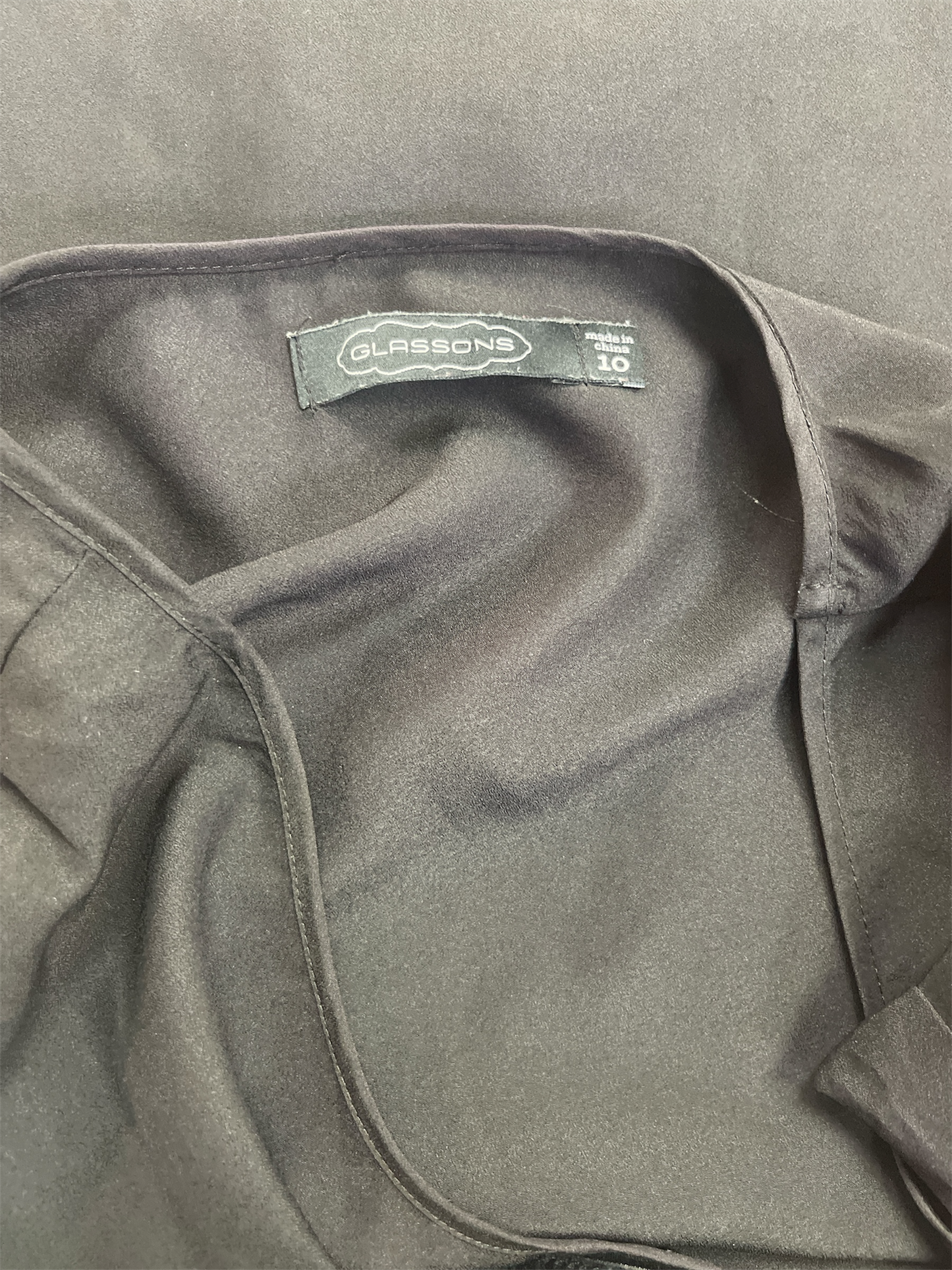 Glassons Black Scoop-Neck Short Sleeve Top